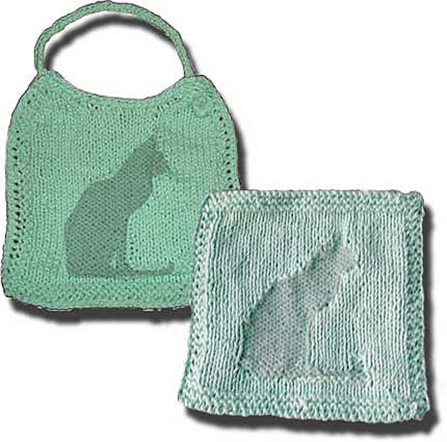 Kitty Bib or Dishcloth