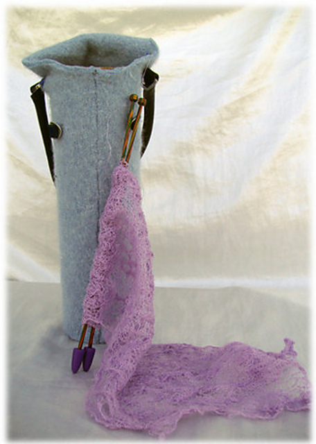 Tall Felted Project Bag 