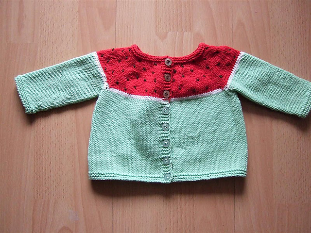 Watermelon Baby Cardi