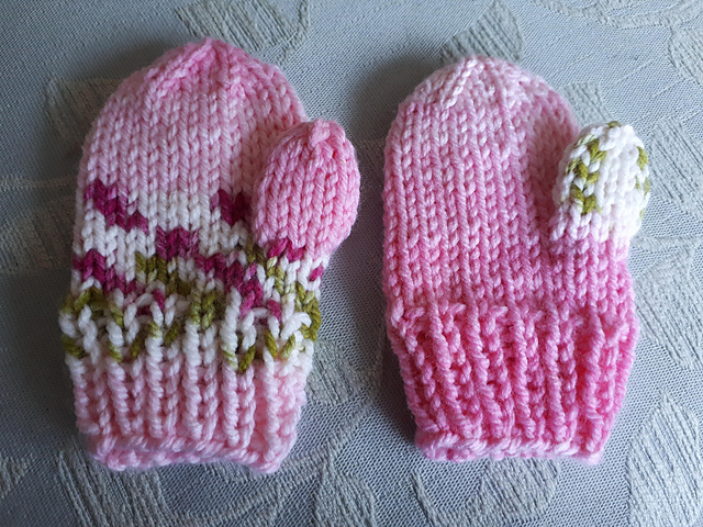 Kids Flat Thumb Mittens