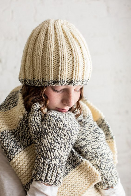 Ragg Knit Mittens