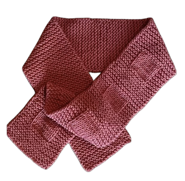 Stockinette Squares Mini Scarf