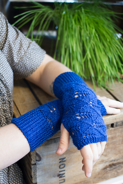 Blue Laurel Mitts