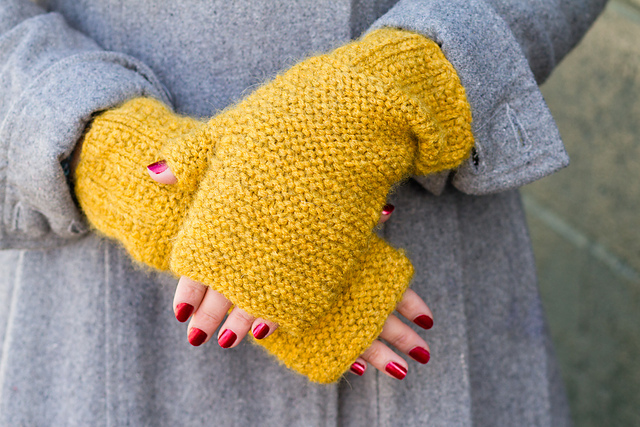 Downy Garter Mitts