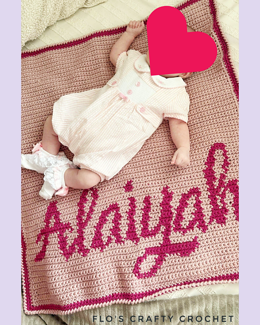 Personalised name baby blanket
