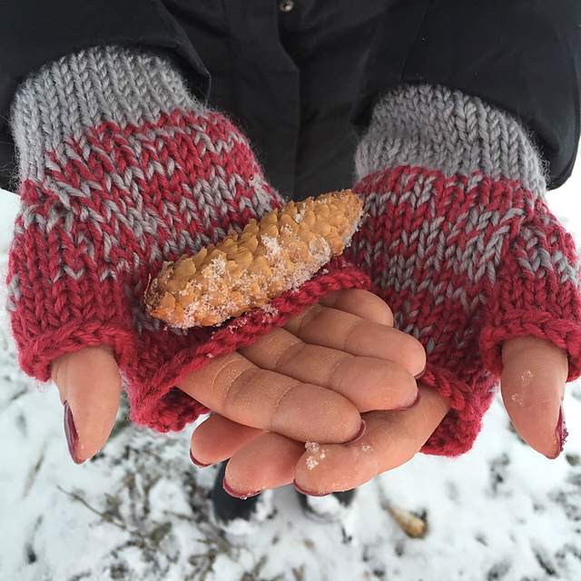 Ombre Fingerless Gloves