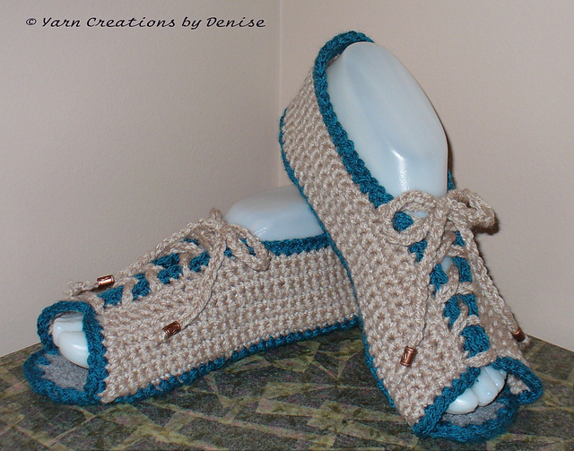 Open Toe Felted Slippers