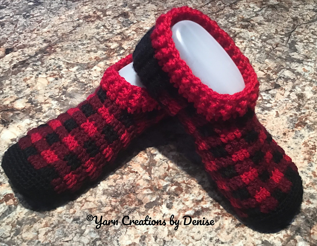 Plaid Adult Slipper