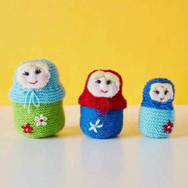 Matryoshka Trio Russian Dolls