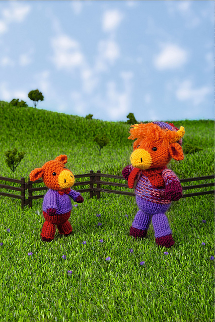 Ravelry: Billy and Bertie Highland Cows pattern by Amanda Berry