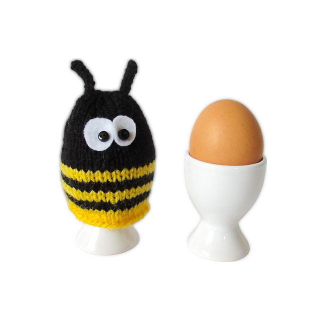 Ravelry: Bumble Bee Egg Cosy pattern by Amanda Berry