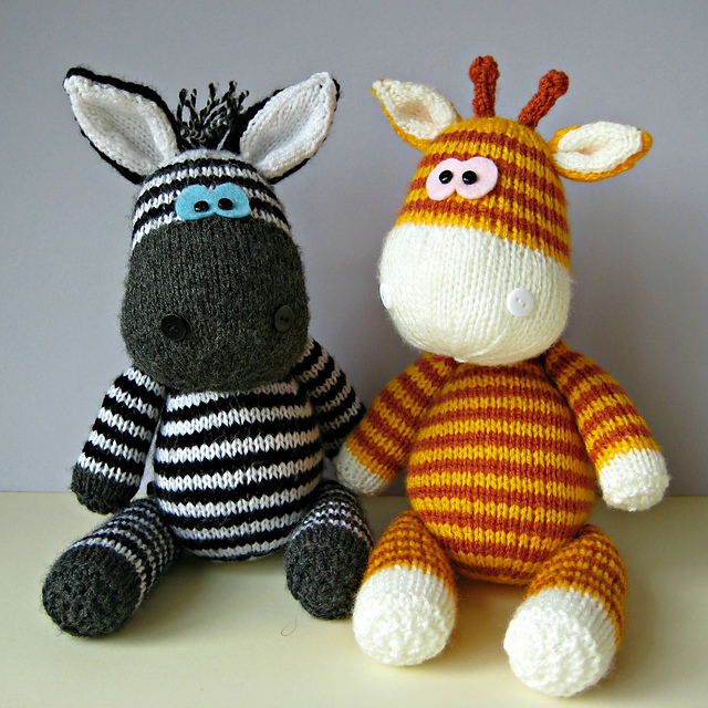 Gerry Giraffe and Ziggy Zebra