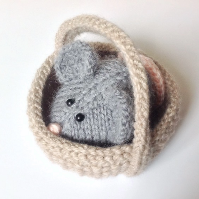 Squeaky Mouse in a basket