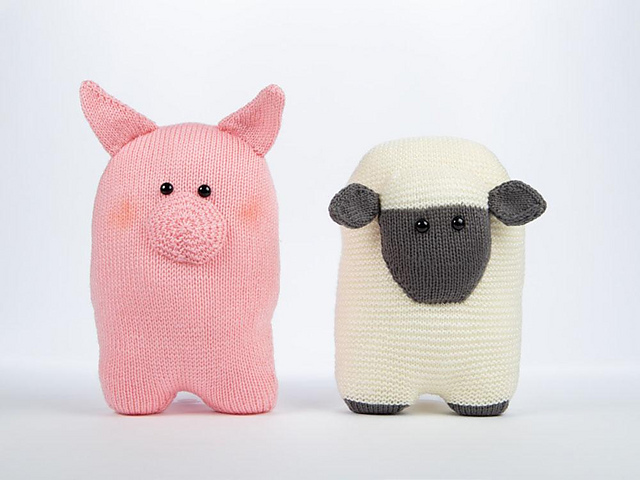 Sheep and Pig Cushions