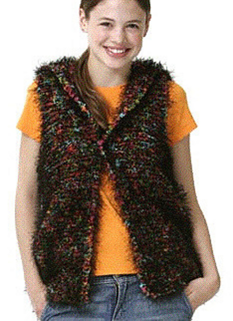 Hoodie: Fun Fur and Lion Boucle