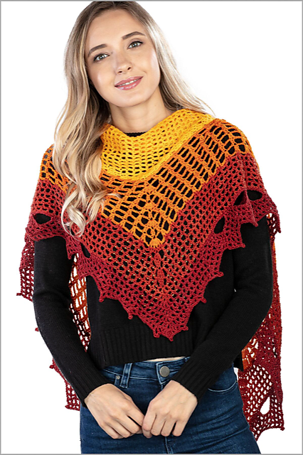 Fluttery Fritillary Shawl