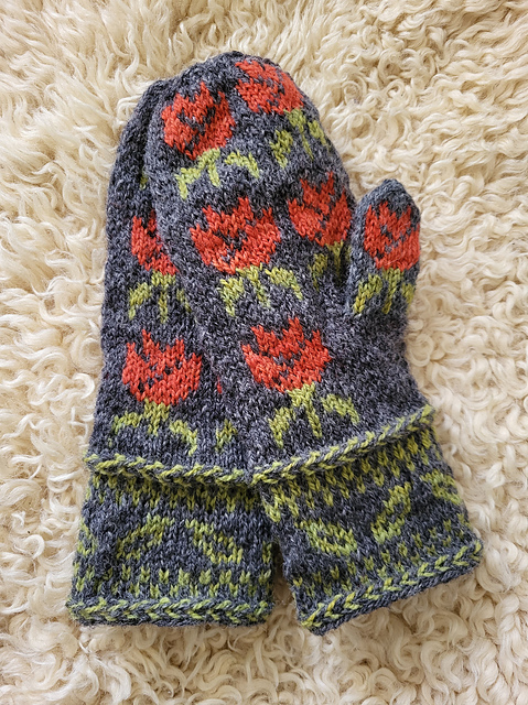 Tulip mittens version 2