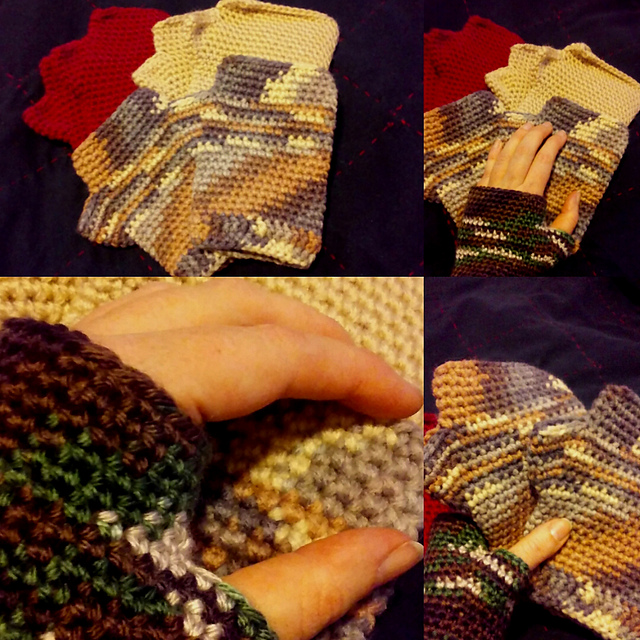 Basic Crochet Fingerless Mitts