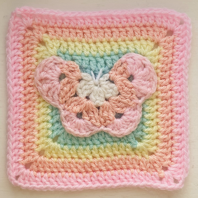 Ravelry: Butterfly Granny Square pattern by Forest Threads