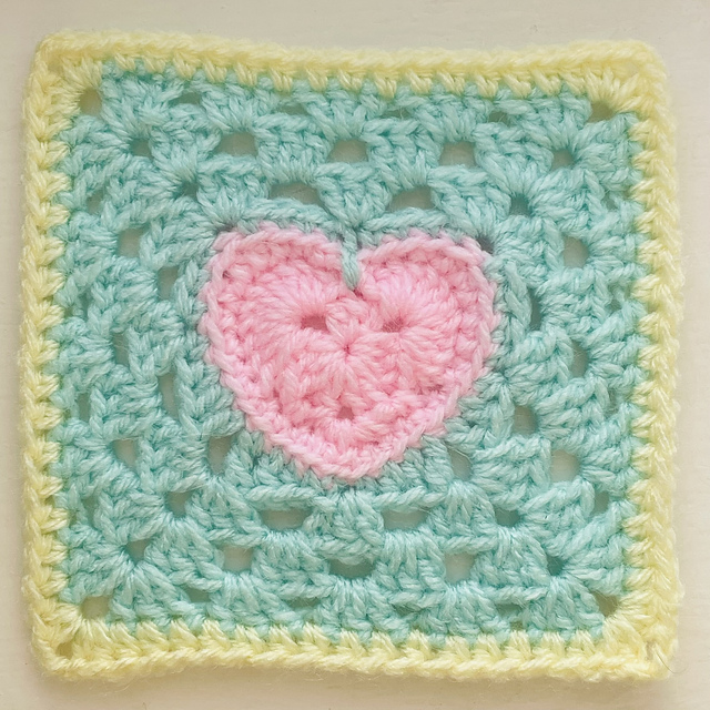 Ravelry: Heart Granny Square pattern by Forest Threads