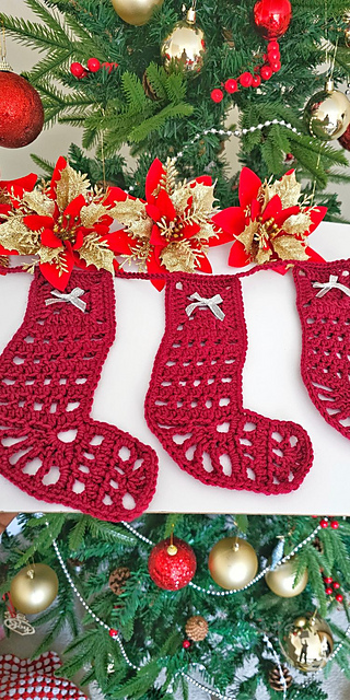 Stocking Ornament Applique