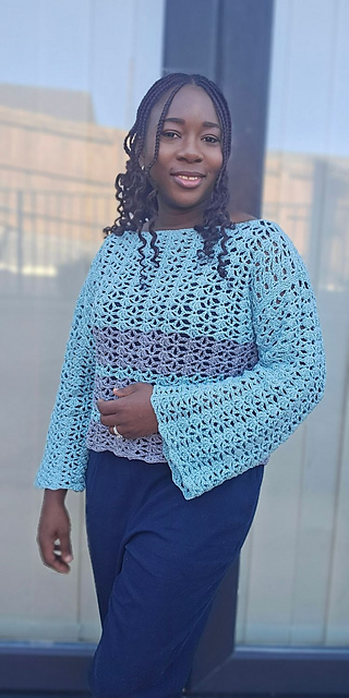 Bessie Lacy Sweater Top