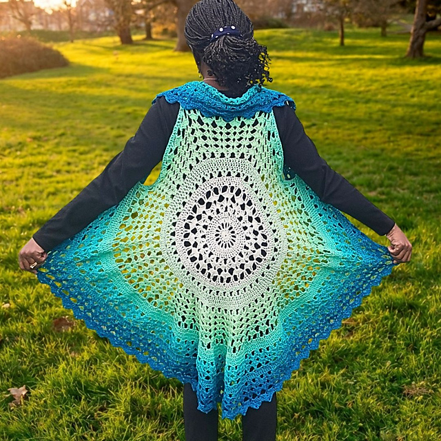 Azure Mandala Vest
