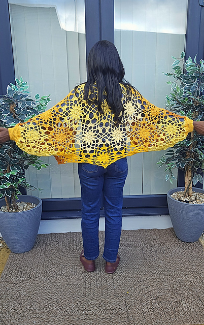 Snowflakes Batwing Cardigan