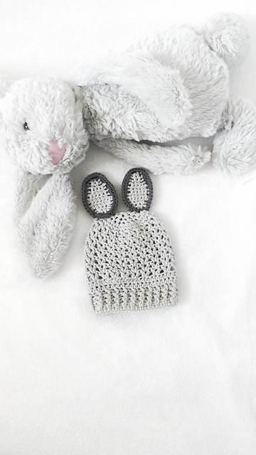 Bunny Preemie Beanie