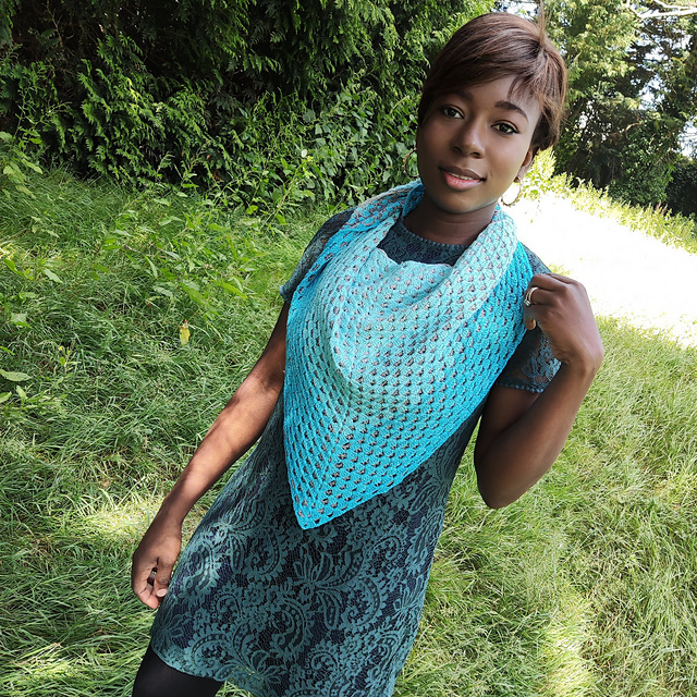 Honeycomb shawl