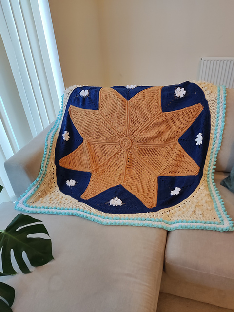 Poinsettia throw blanket
