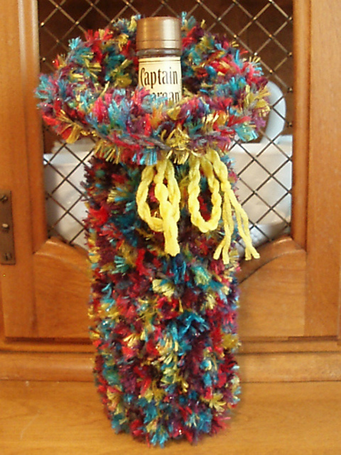 Fun Fur Wine Bottle Gift Bag