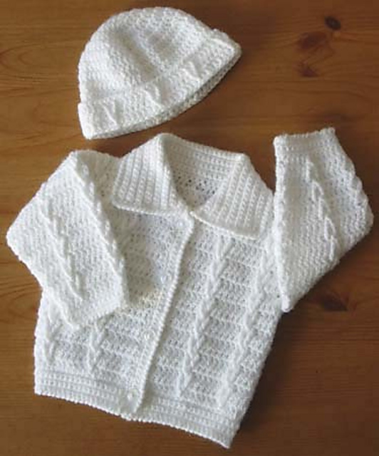 Babies Jacket and Hat Set No.194