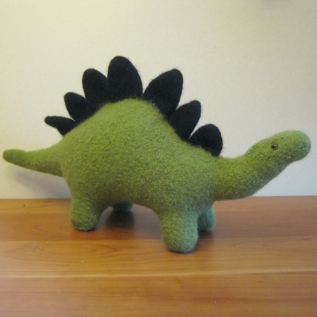 Felted Stegosaurus Dinosaur