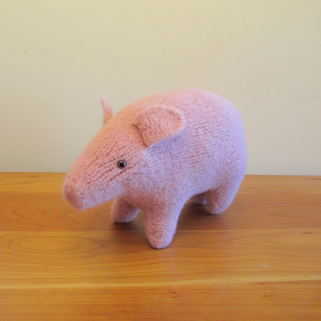 Felted Pig