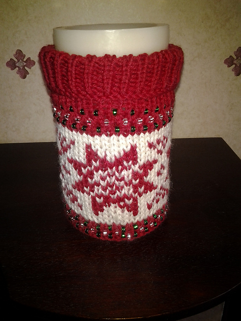 Festive Candle Cosy