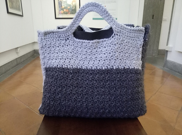 Gray Tote Bag