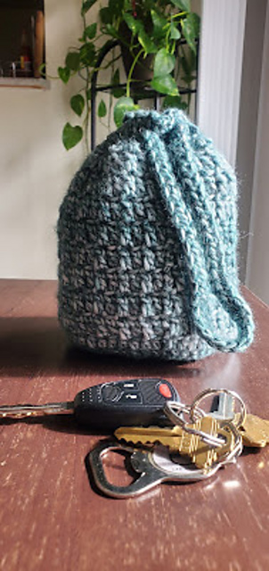 Drawstring Wristlet Purse Bag