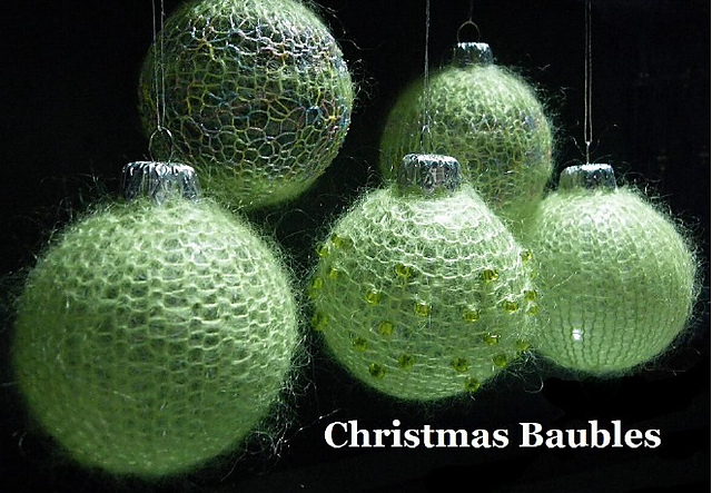 Fuzzy Christmas Baubles