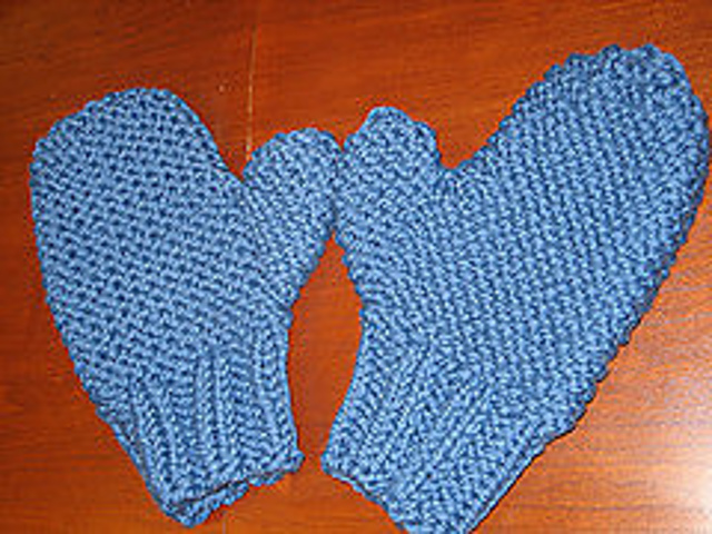 2-Needle Bulky Mittens