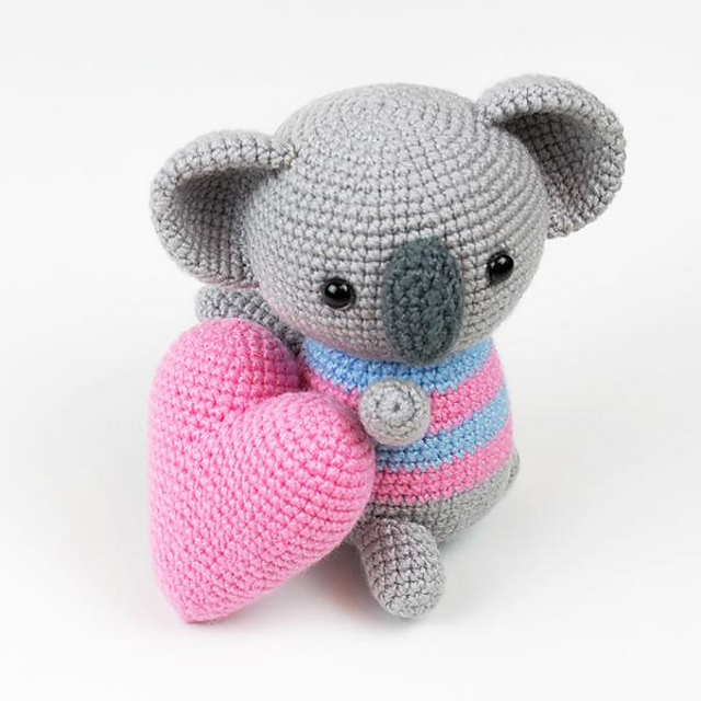 Koala with heart