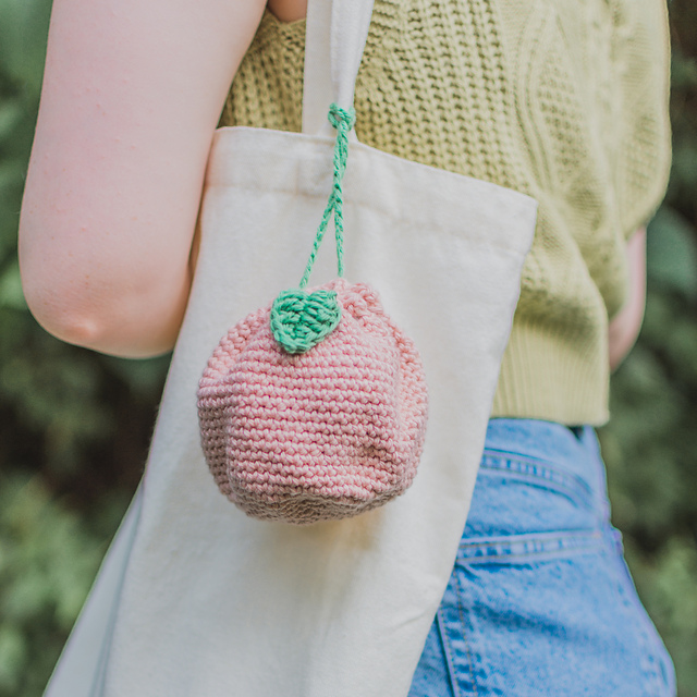 Ravelry: Simple Crochet Fruit Drawstring Pouch pattern by Heather