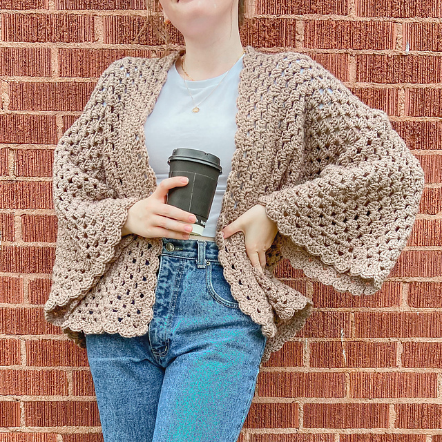 Crochet Cozy Granny Square Cardigan - Free Pattern + Video