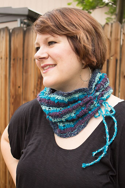 Lacy Stripes Cowl