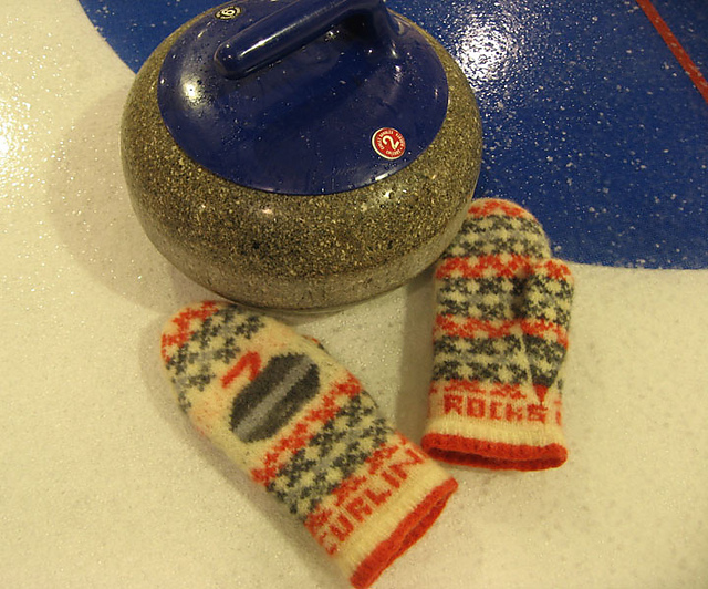 Curling Rocks Mittens