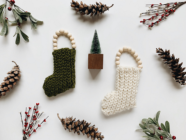Beaded Mini Stocking
