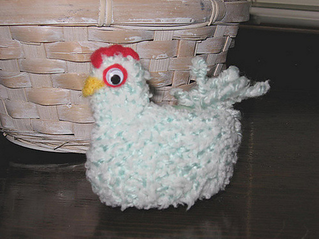 Easter chicken egg cozy