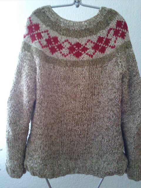 36 Tweed Sweater with Yoke