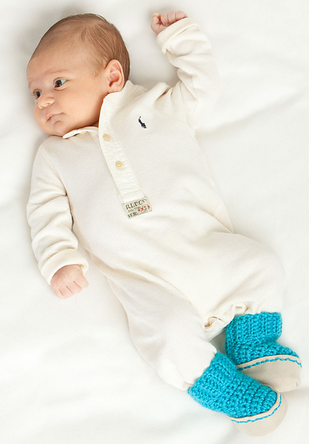 Crochet Baby Slipper Socks