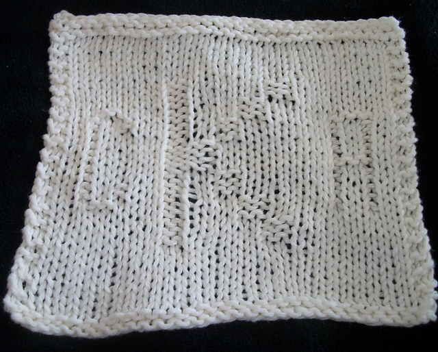 Monogram Dishcloth